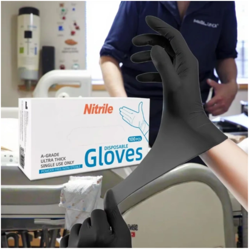 22Years Factory Wholesale Powder Free Disposable Food Grade Nitrile Gloves Hospital Medical Latex Gloves