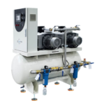 Horizontal Oil Free Rotary Vane Medical Vacuum System