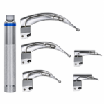 Laryngoscope Set on White Background