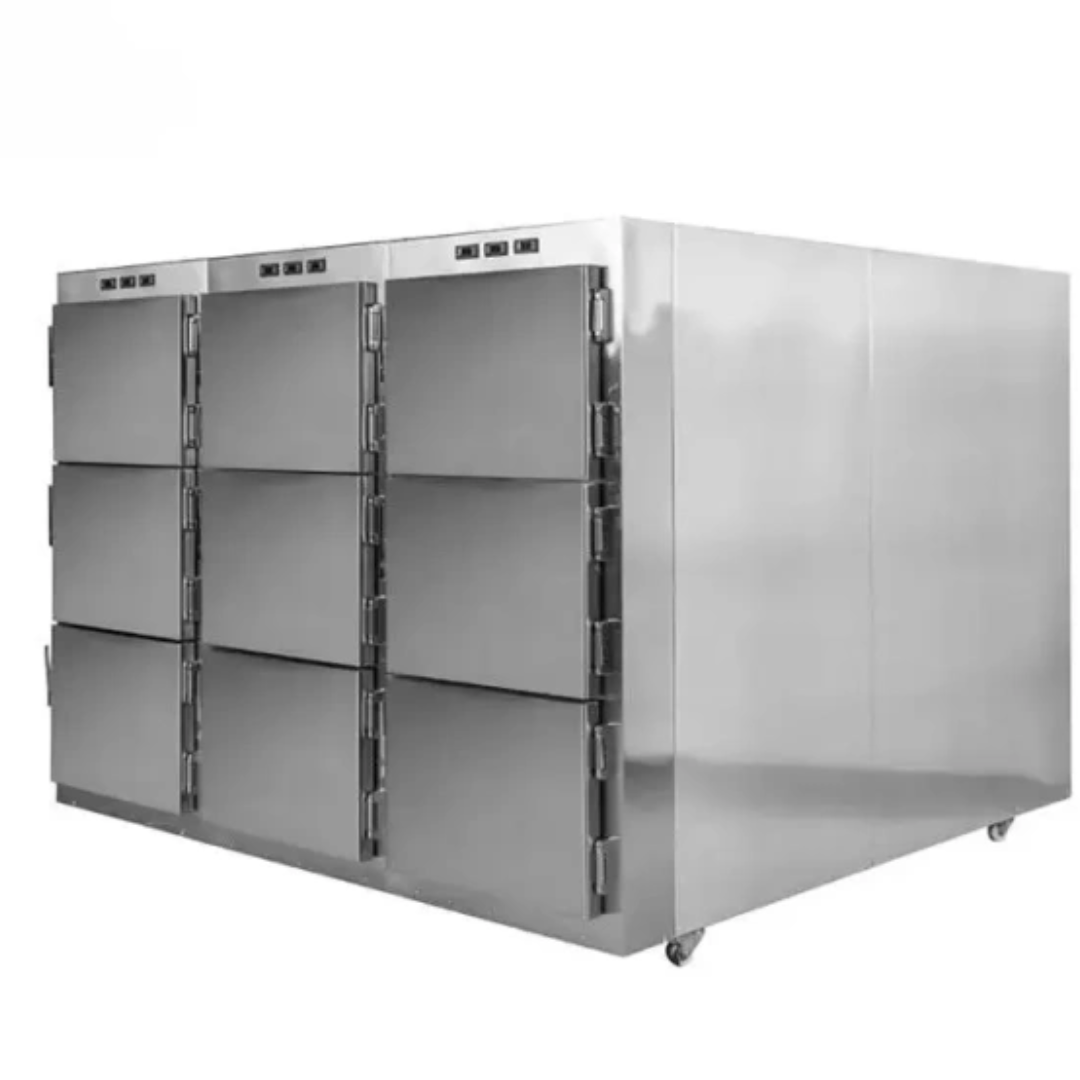 Mortuary Equipment 9 Corpses Body Refrigerator Freezer with Tray