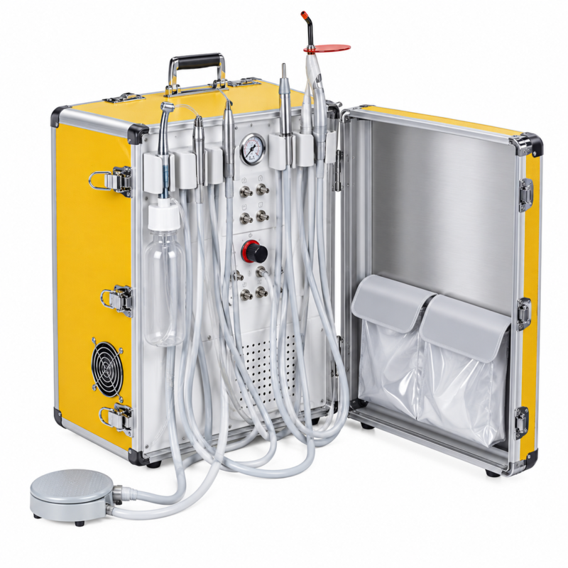 Portable Yellow Dental Unit Case