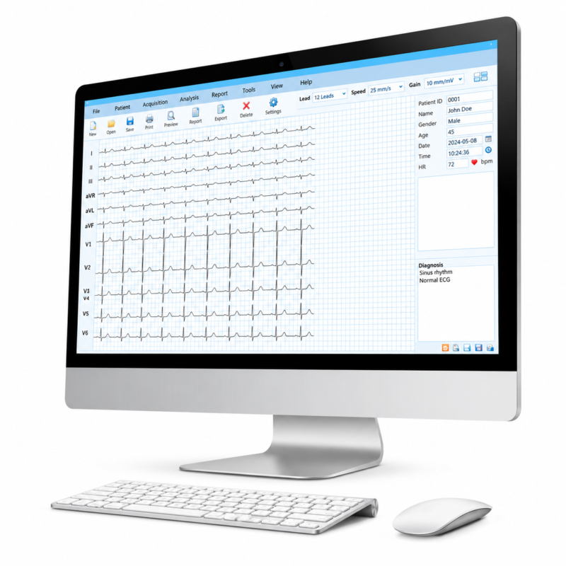 clinical ecg workstation studio setup